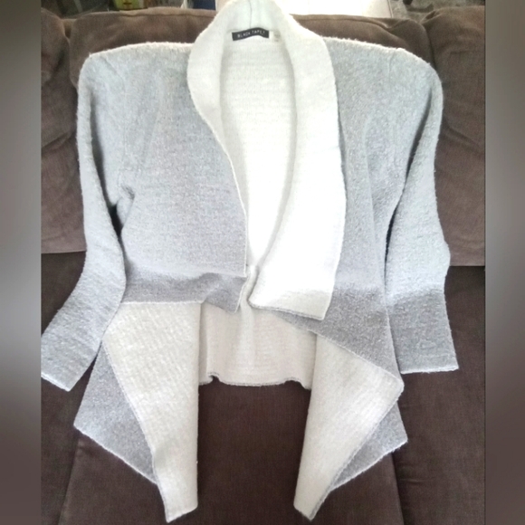 Black Tape Grey Waterfall Open Cardigan L - Picture 2 of 7